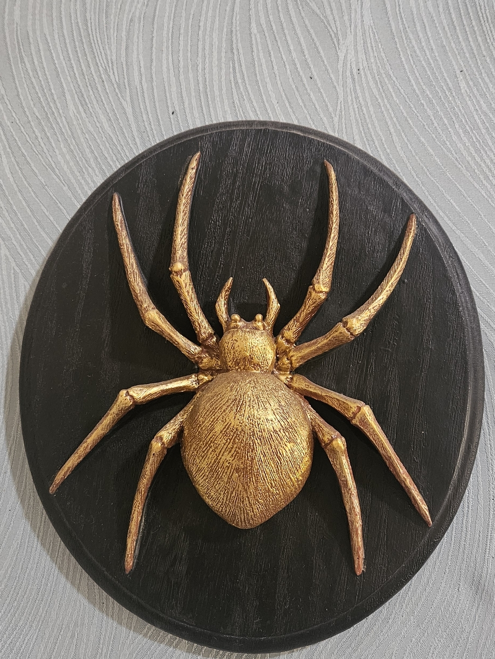 Painted Wood Spider Wall Decor